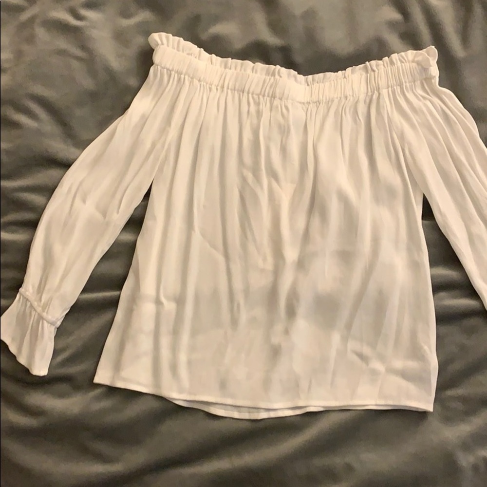 White Off the Shoulder Top